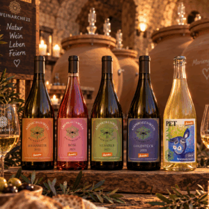 Weinprobe im Amphorenkeller